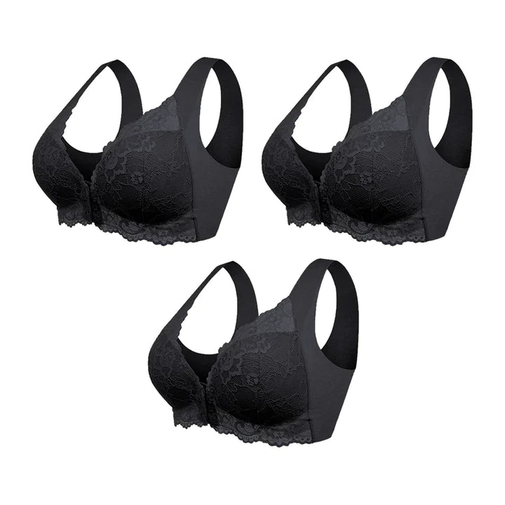PAULINE I (PACK DE 3) Soutien-gorge Sans Fil Galbant Avec Fermeture Frontale
