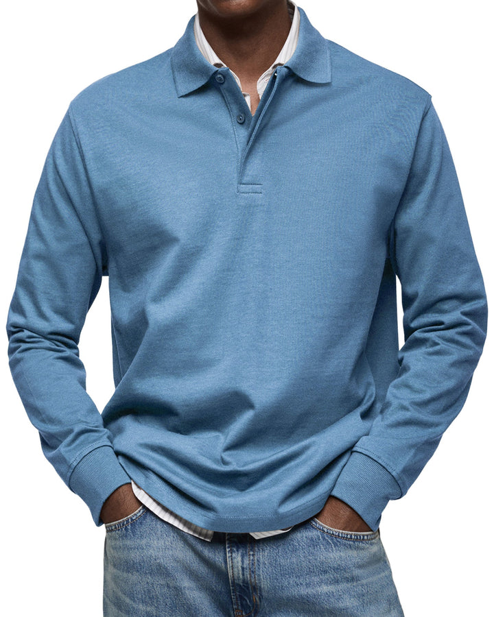 LUCAS MOREAU | POLO DE LUXE À MANCHES LONGUES