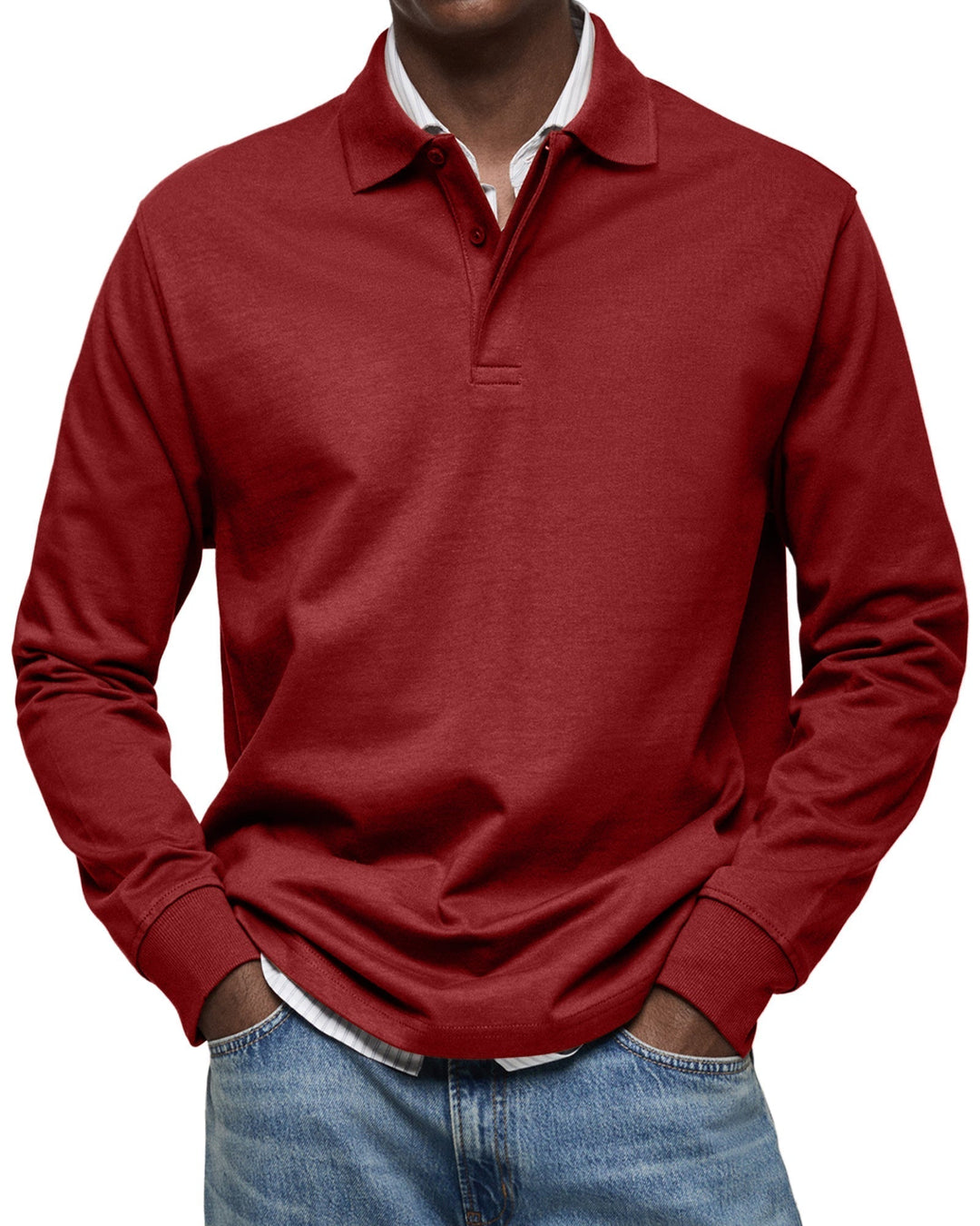 LUCAS MOREAU | POLO DE LUXE À MANCHES LONGUES