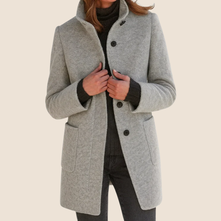Juliette | Manteau en laine coupe midi