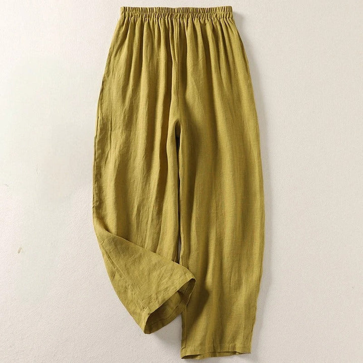 Charlotte — Pantalon fluide en coton et lin