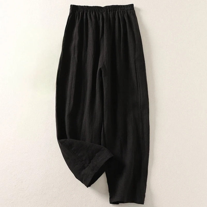 Charlotte — Pantalon fluide en coton et lin