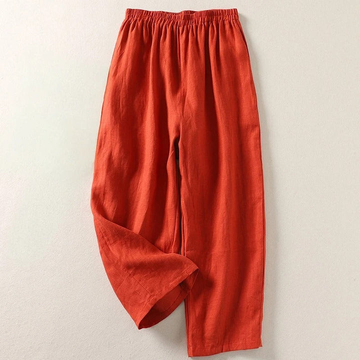 Charlotte — Pantalon fluide en coton et lin