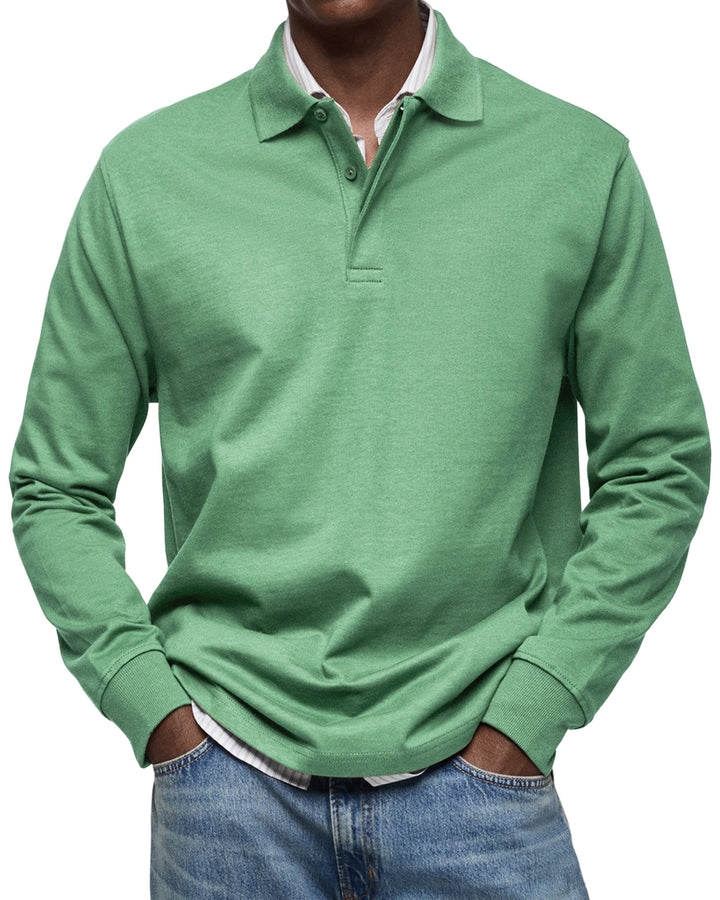 LUCAS MOREAU | POLO DE LUXE À MANCHES LONGUES