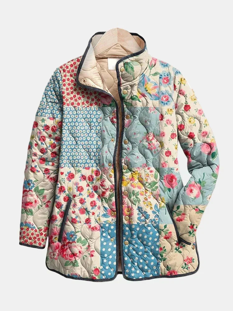 Valentine | Veste Matelassée Fleurs des Champs