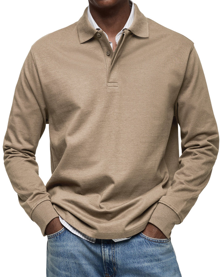 LUCAS MOREAU | POLO DE LUXE À MANCHES LONGUES