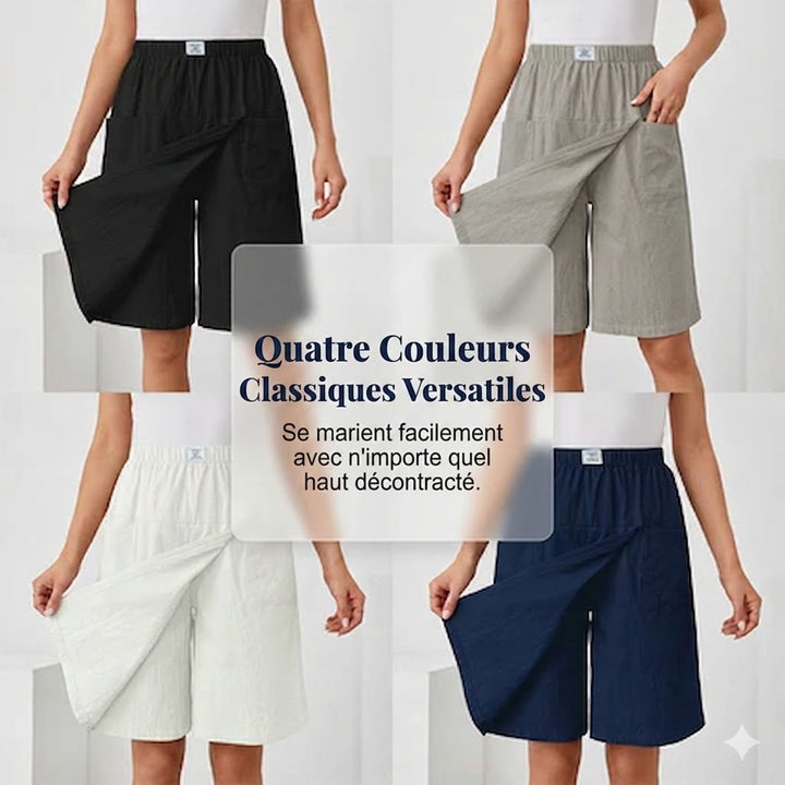SOPHIE - Skort taille élastique poches liberté active