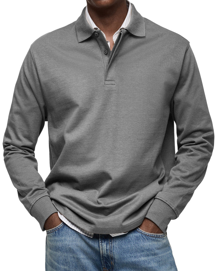 LUCAS MOREAU | POLO DE LUXE À MANCHES LONGUES