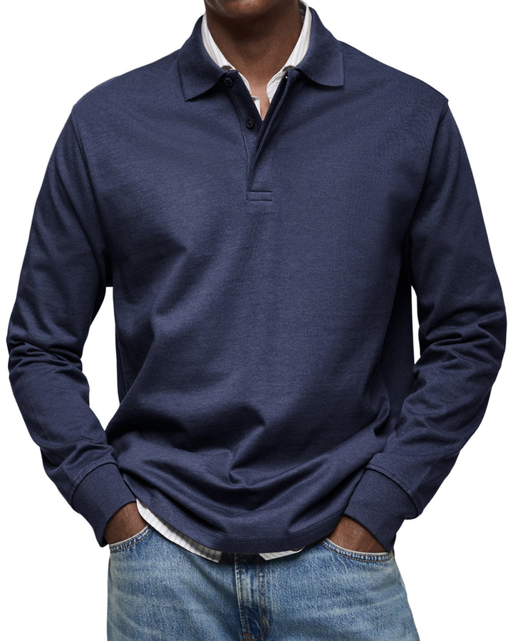 LUCAS MOREAU | POLO DE LUXE À MANCHES LONGUES