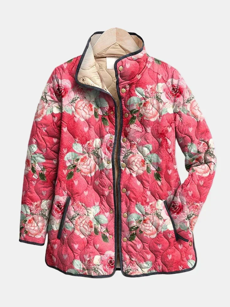 Valentine | Veste Matelassée Fleurs des Champs
