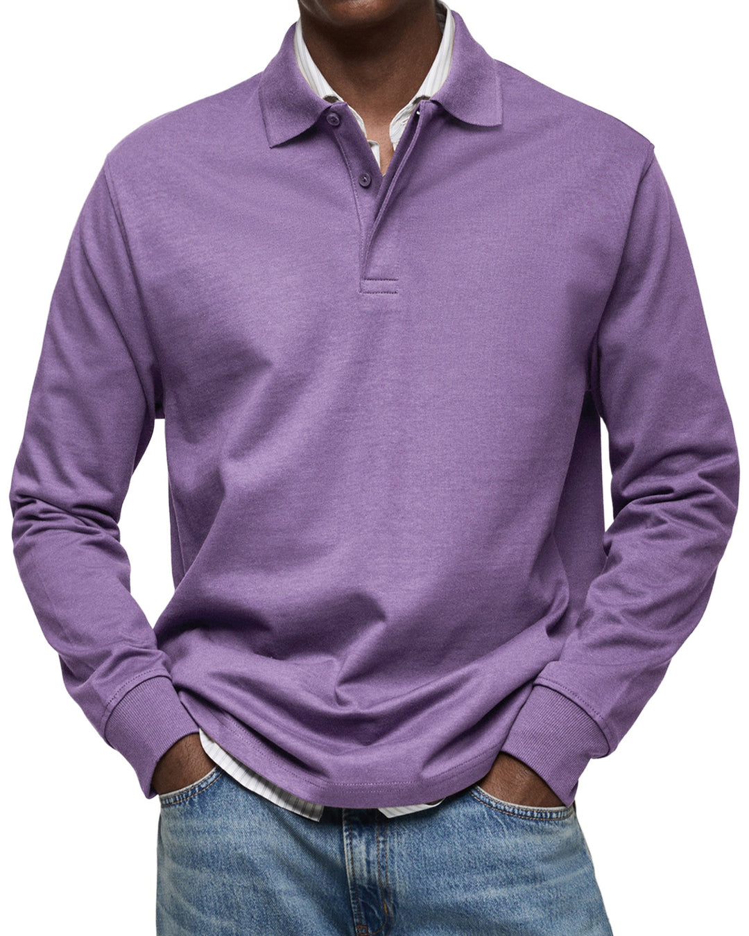 LUCAS MOREAU | POLO DE LUXE À MANCHES LONGUES