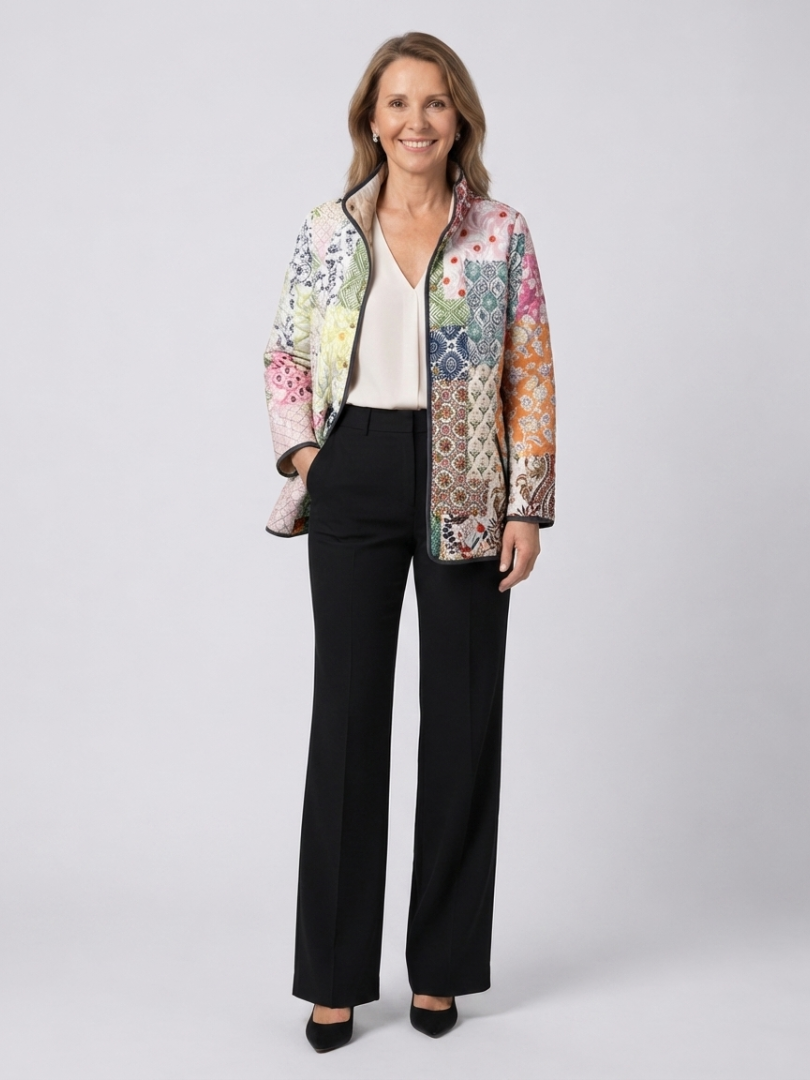 Valentine | Veste Matelassée Fleurs des Champs