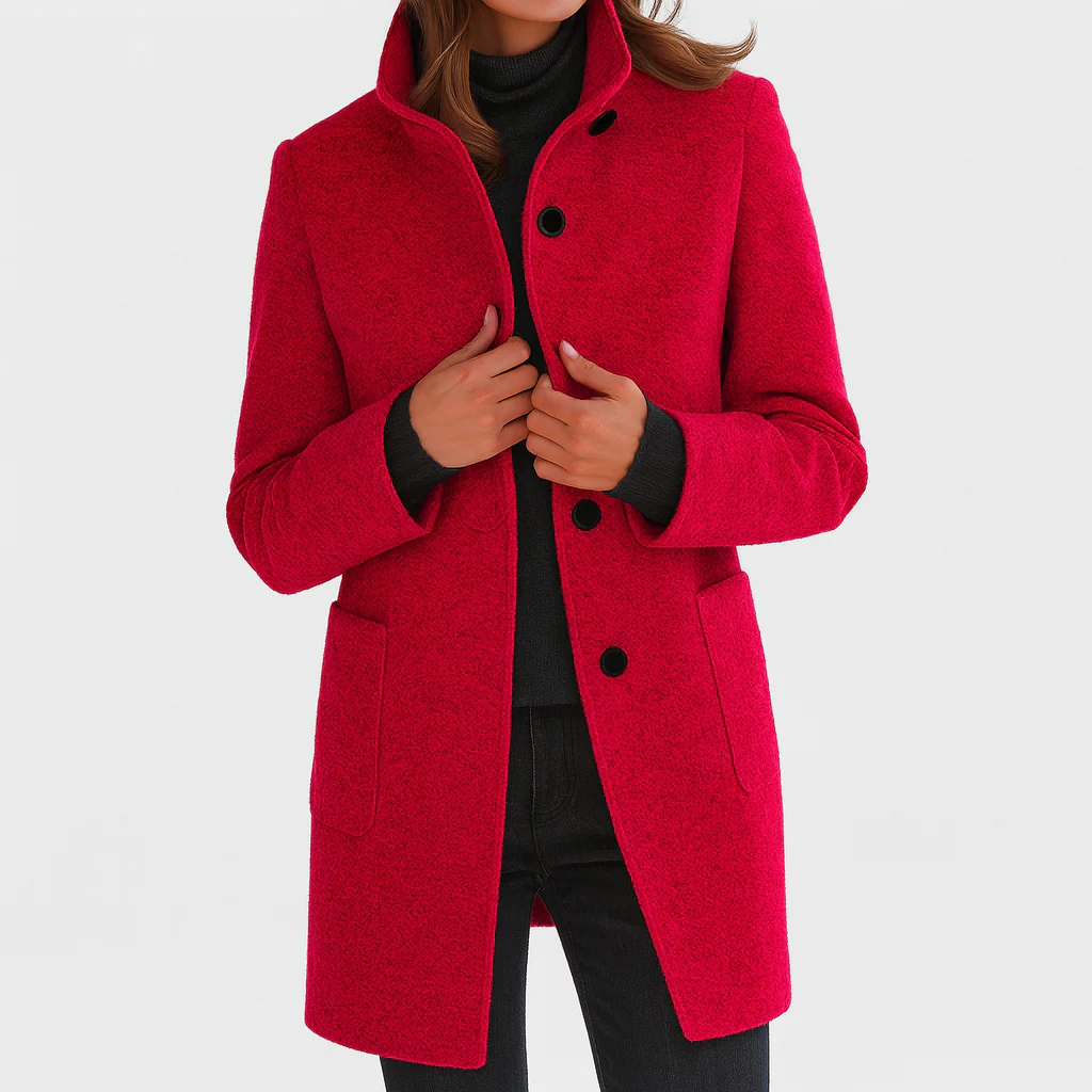 Juliette | Manteau en laine coupe midi