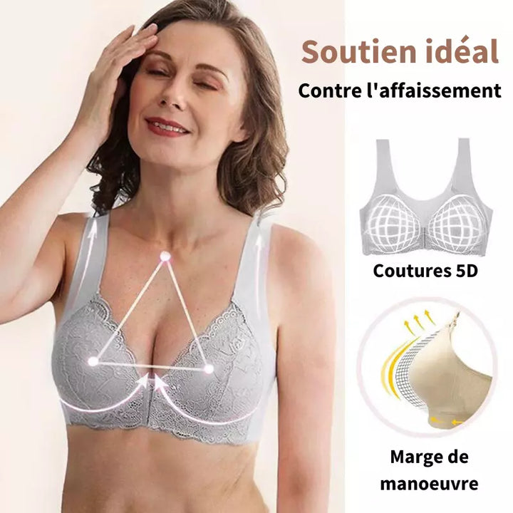 PAULINE I (PACK DE 3) Soutien-gorge Sans Fil Galbant Avec Fermeture Frontale