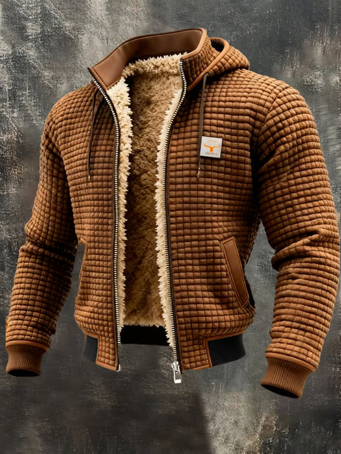 Bastien | Veste rétro à capuche zippée