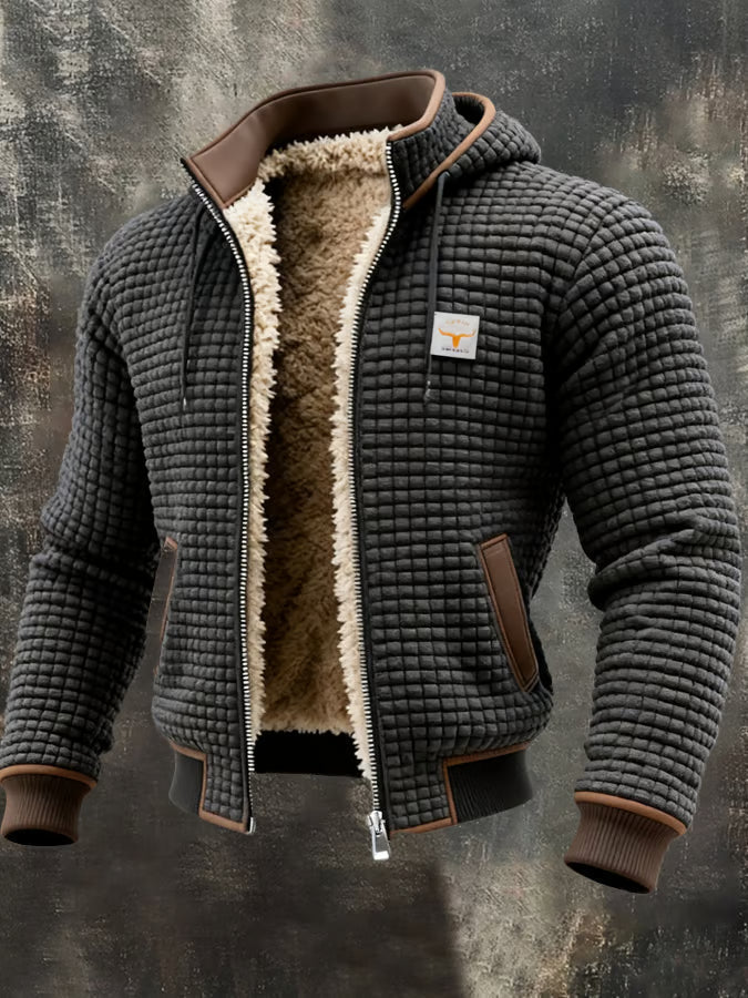 Bastien | Veste rétro à capuche zippée