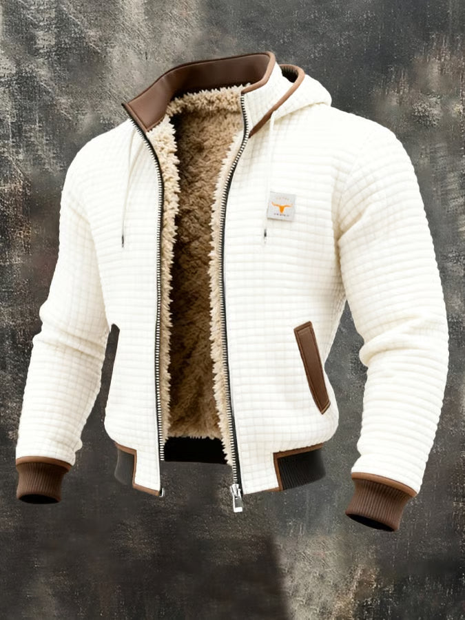Bastien | Veste rétro à capuche zippée