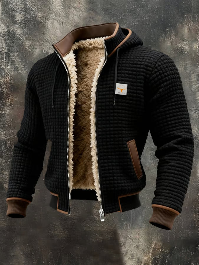 Bastien | Veste rétro à capuche zippée