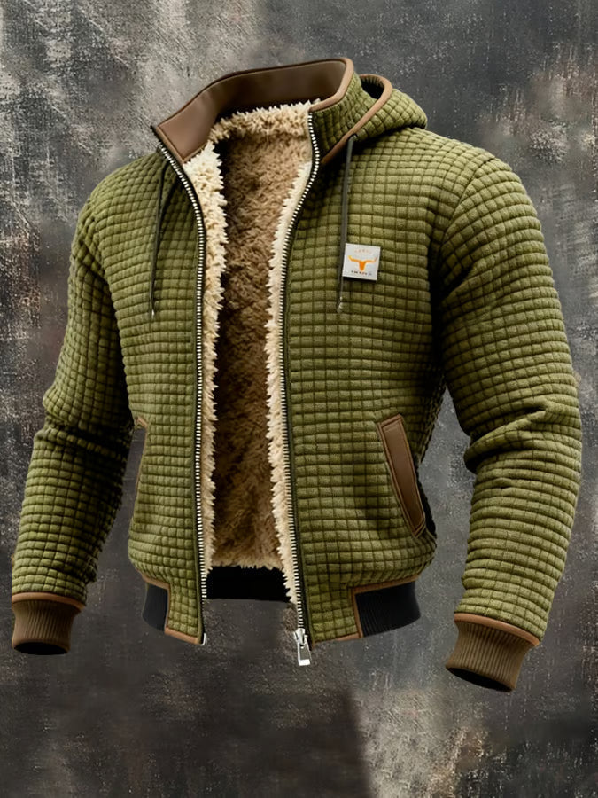 Bastien | Veste rétro à capuche zippée